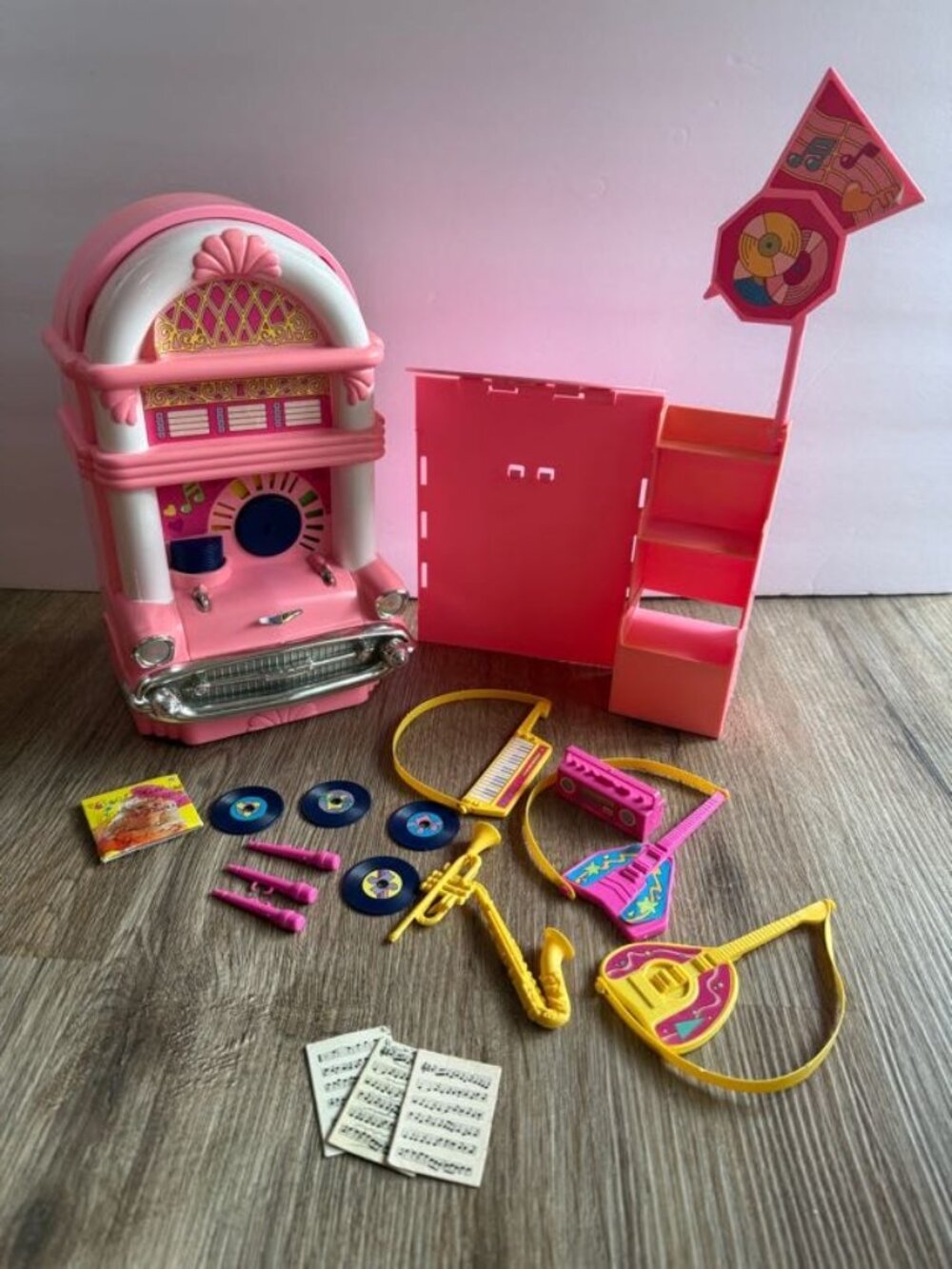 Barbie and the Sensations Jukebox Music Shop Playset 1987 INCOMPLETE